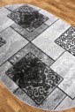 Килим Meral 1682 grey овал